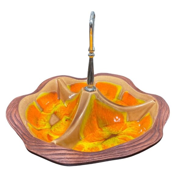 Sequoia Ware California Potteries 742 USA Vintage Divided Serving Dish - Picture 2 of 7